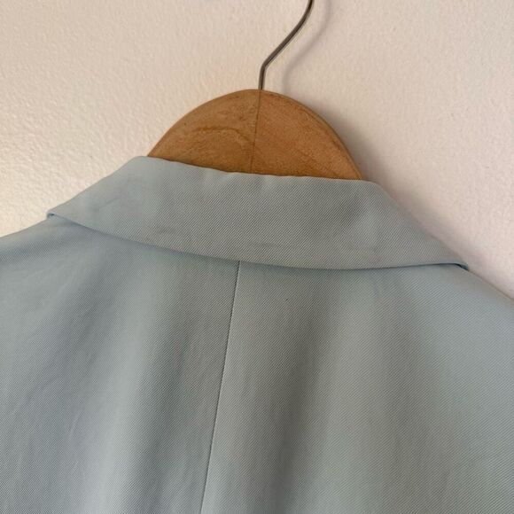 J. Crew Women’s Light Blue Double Breasted Four Button Notched Collar Blazer - Picture 6 of 7